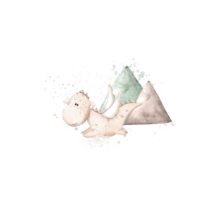 Dinos & Drachen Geburtskissen