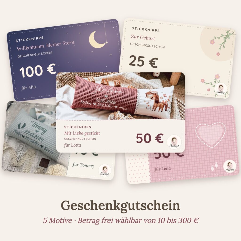 Geschenkgutschein von StickKnirps