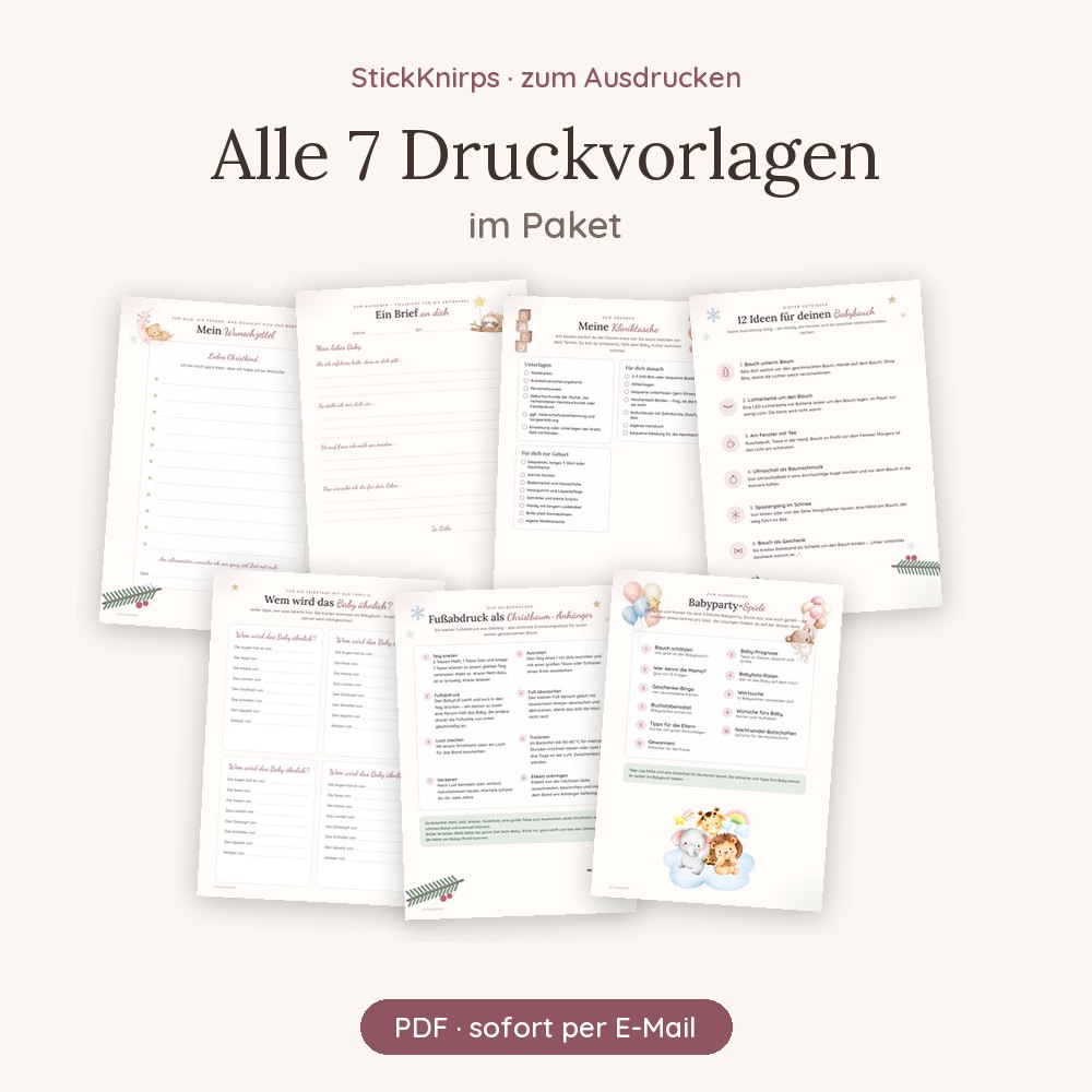 StickKnirps Druckvorlage