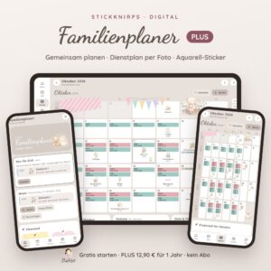 Familienplaner PLUS auf Tablet und Handy