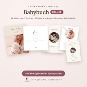 Babybuch Babys erstes Jahr – DELUXE