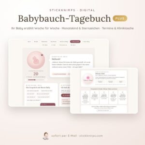 Babybauch-Tagebuch PLUS